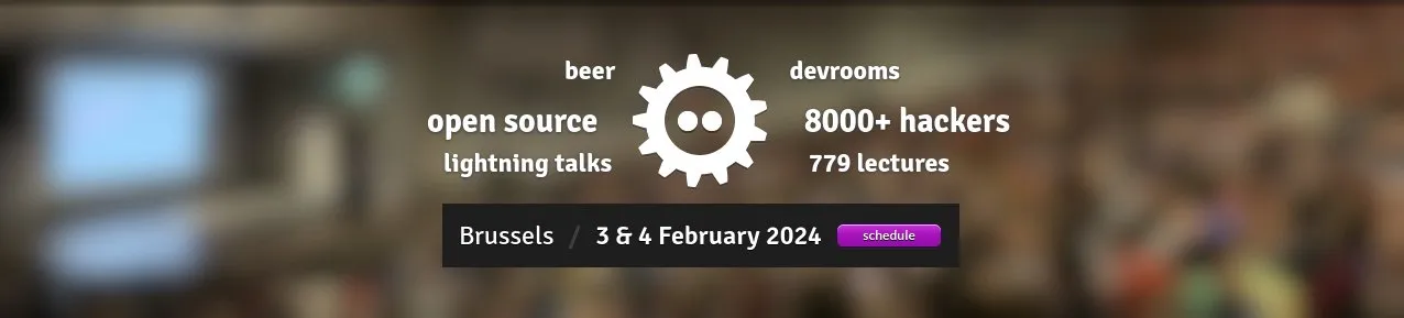 FOSDEM website FOSDEM website